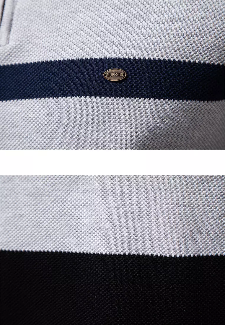 Contrast Stand Collar Knitwear AX-SW135