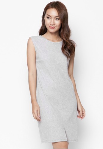 Basic Split Grey Dress