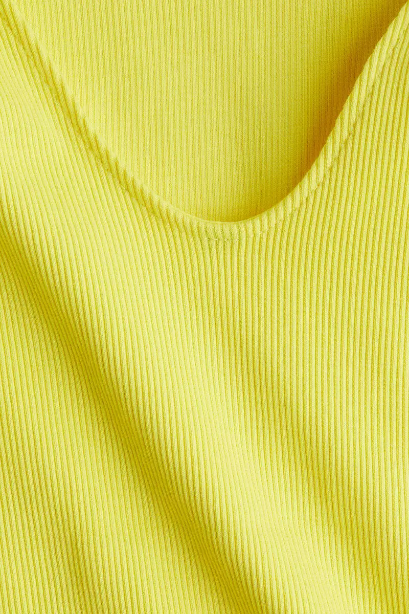 Frill-trimmed jersey dress