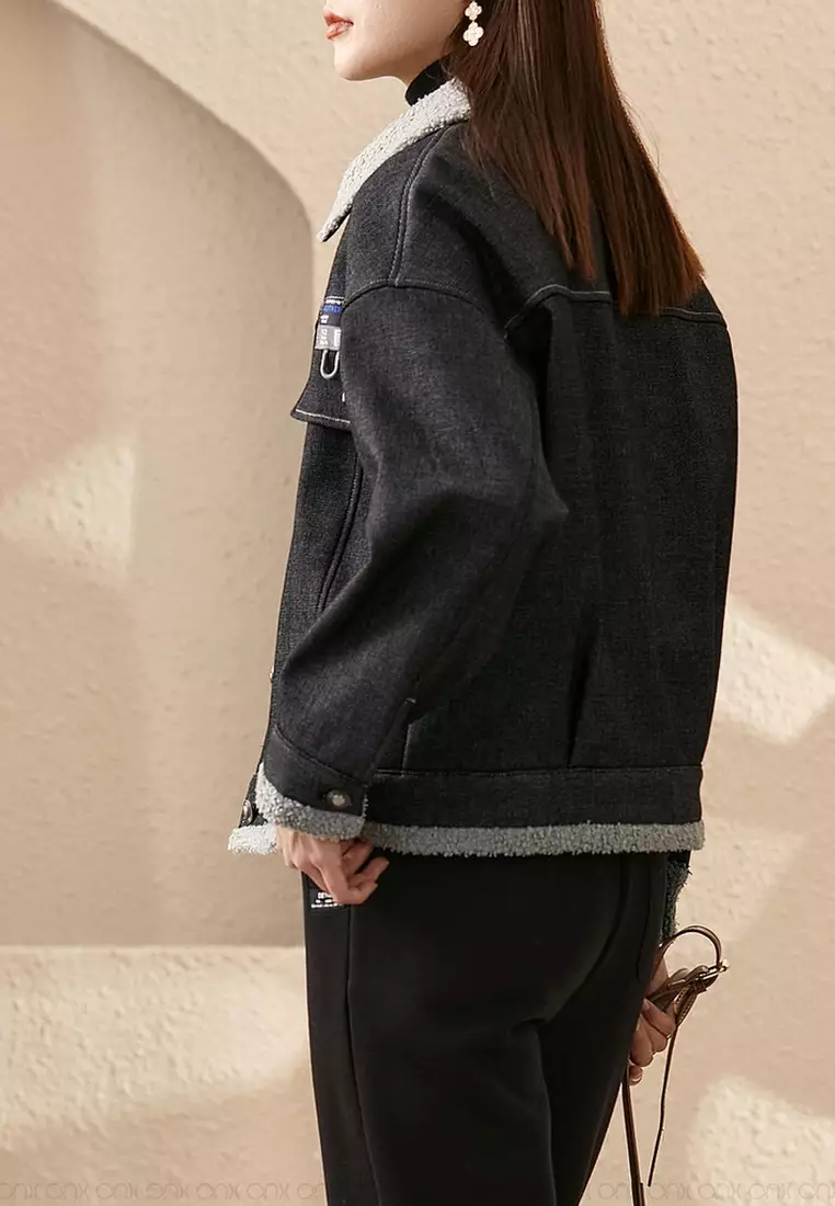 Oversized denim online jacket urban outfitters
