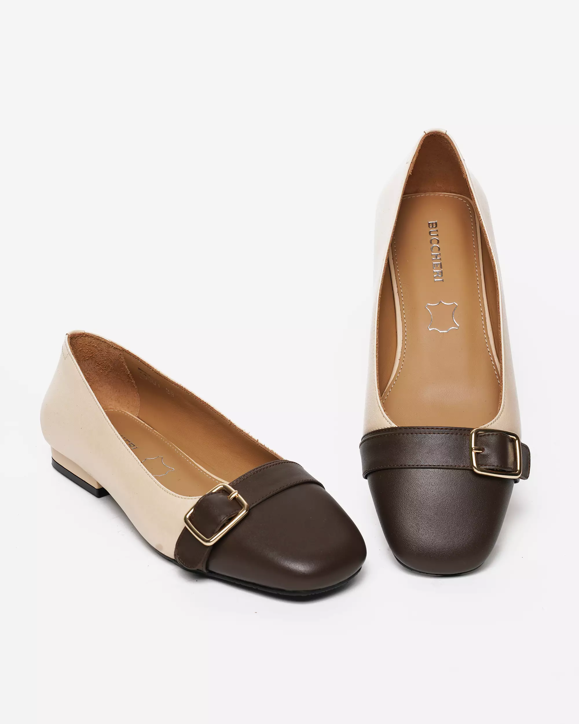 Buccheri Nyssa Flats Women Nude/Dbrown