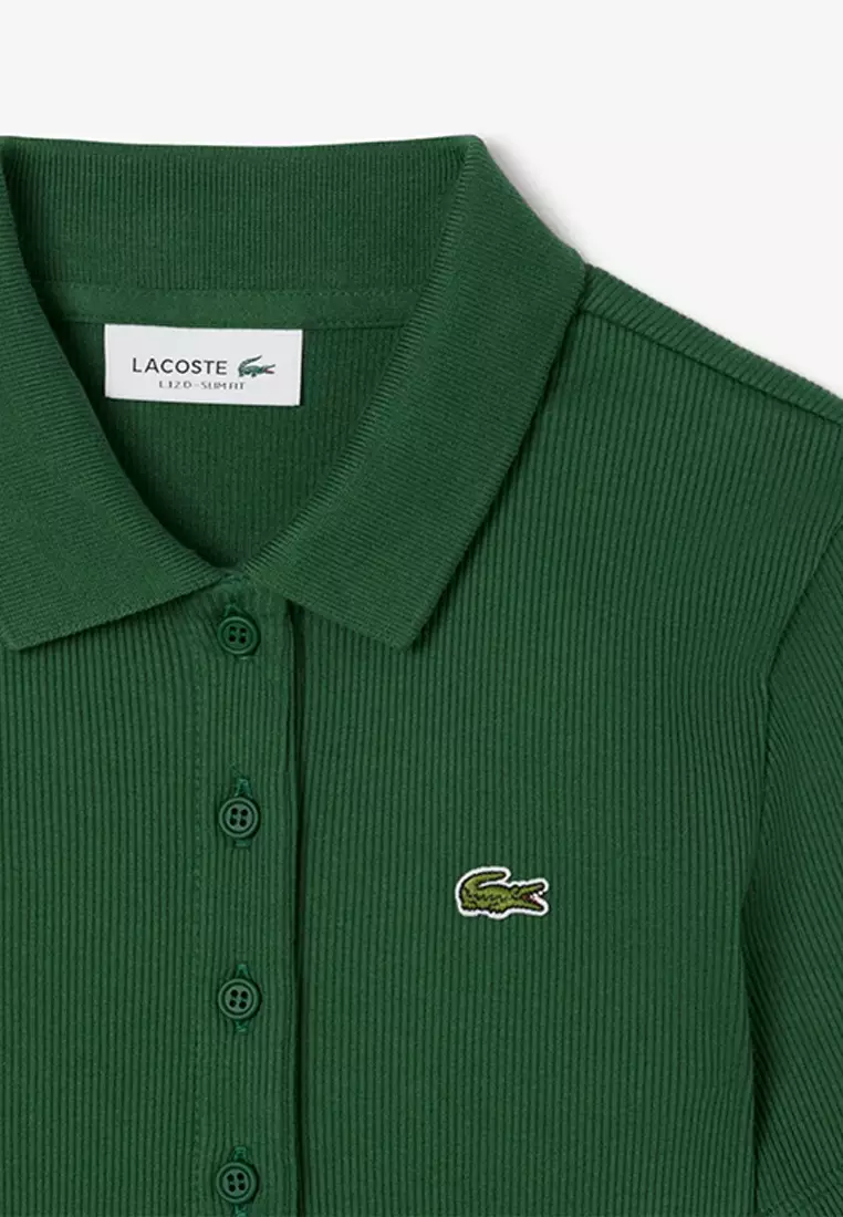 Slim Fit L.12.D Ribbed Cotton Polo Shirt