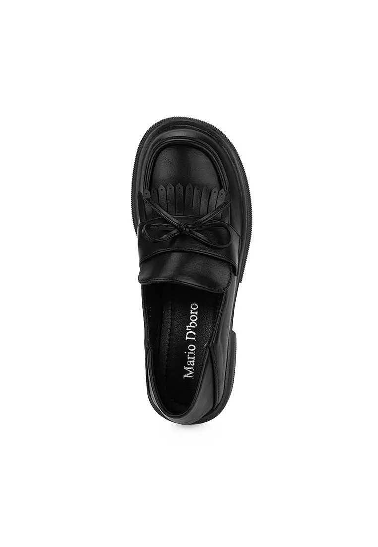 Women's Korean Flats Shoes LW 25284 Black C36