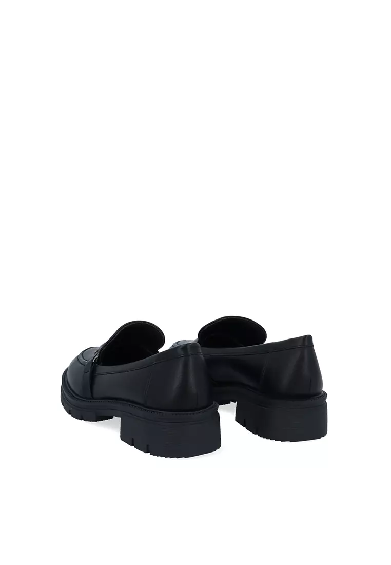 Black Elise Bucked Loafers