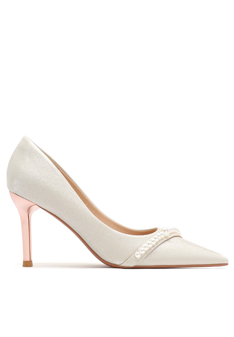 8CM Pearl Chain Suede Pumps BY2181-28