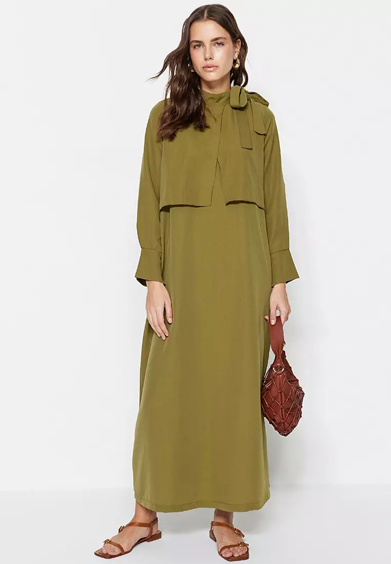 線上選購Trendyol Modest Bow Neck Dress | ZALORA 台灣