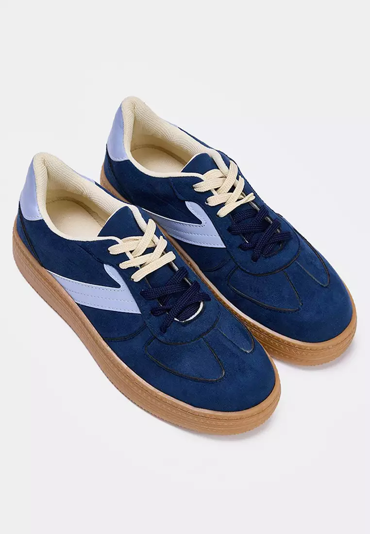 Retro Double Lace-Up Sneakers