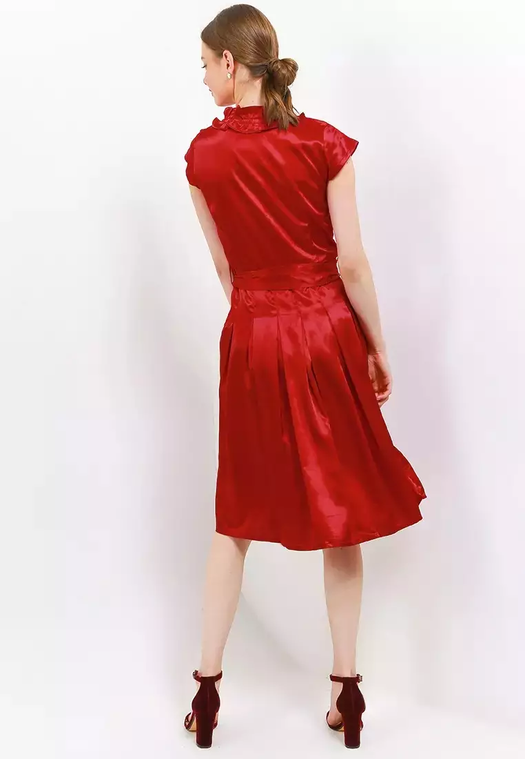 Chanira Tiffany Dress-Red