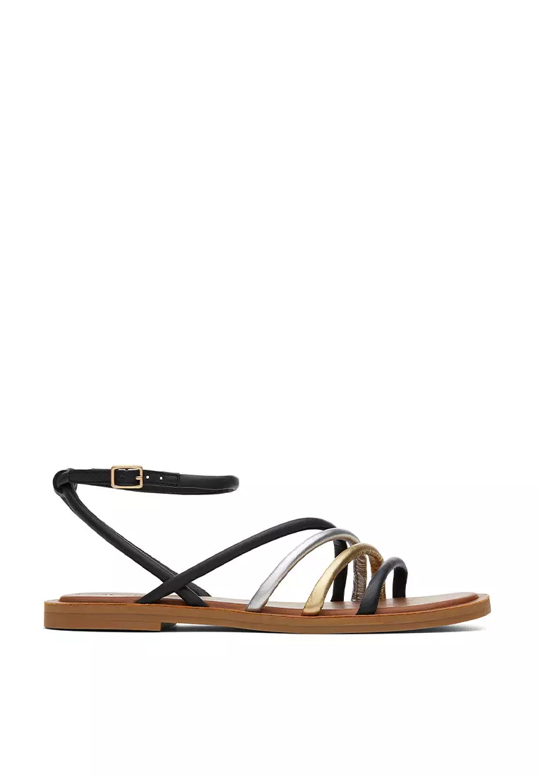 Discount on Toms  shoes - SKU: Sandals Willa Women - Black Multi Leather