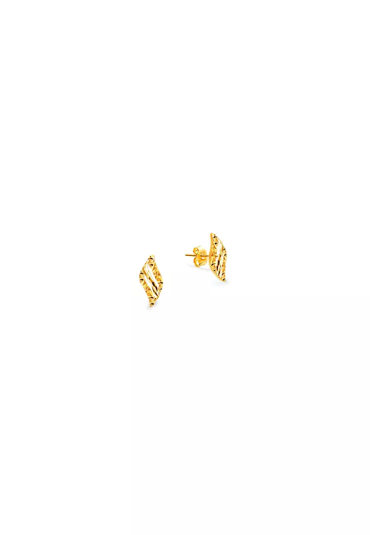 916/22K Gold Earrings S140