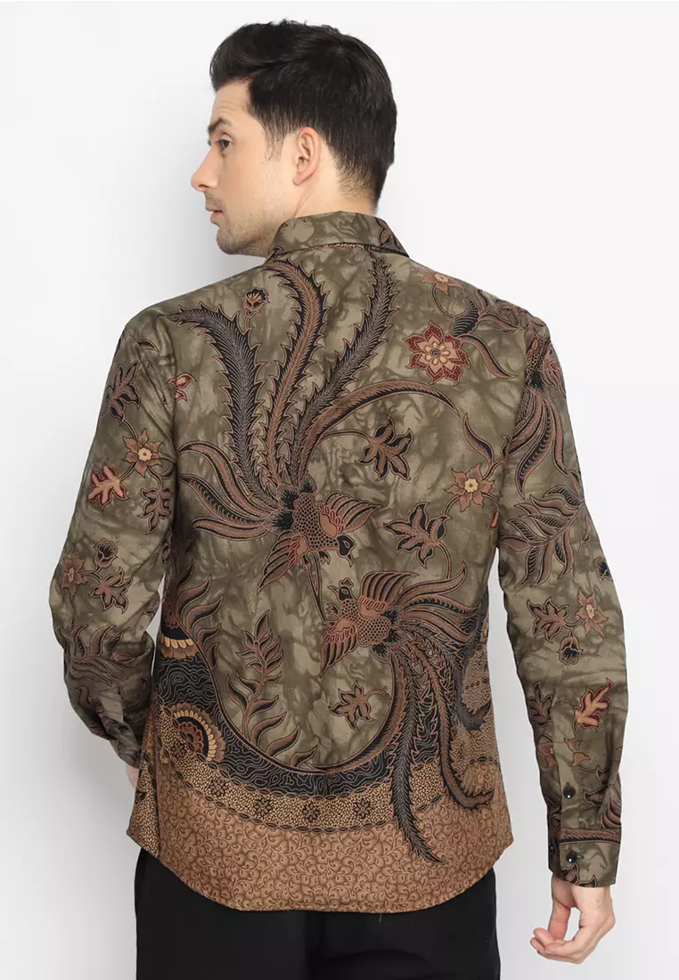 Kemeja Batik Pria Bathara - Sage