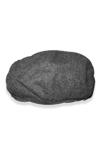 Jual Rumah Topi ZIVTON FLATCAP TWEED DARK GRAY Original 