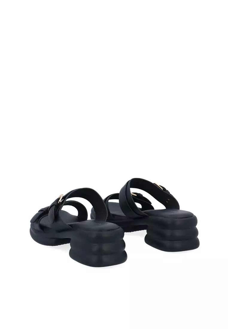 Black CR Isla Duo-Strap Sandals