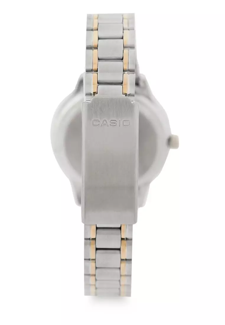 CASIO Women LTP-1128G-9ARDF Silver Gold