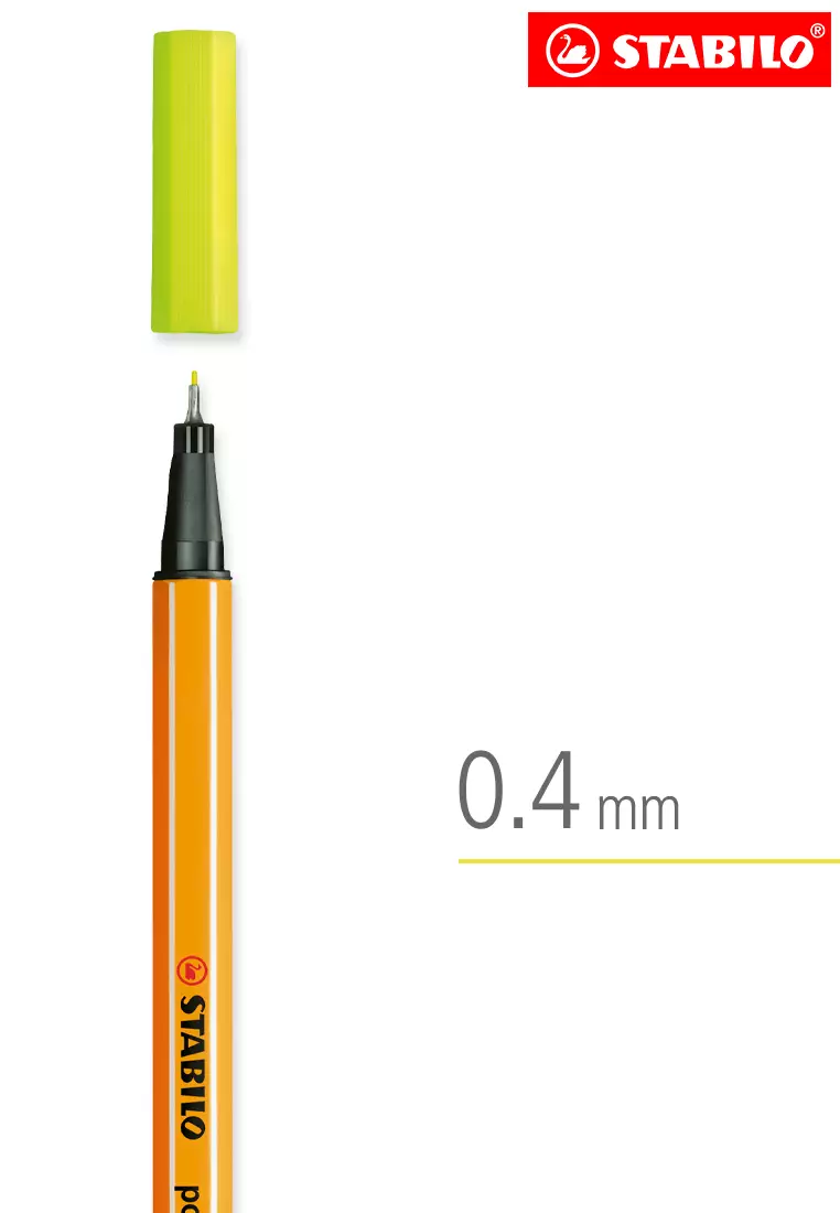 STABILO point 88 Pen, Neon Yellow - Sam Flax Atlanta