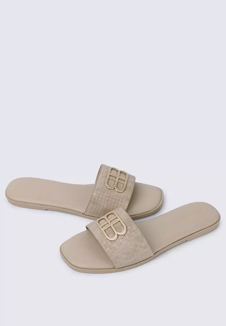 My Ballerine Ines Comfy Sandals In Almond