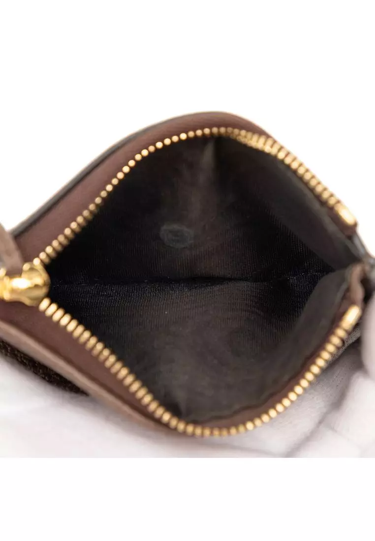 Pre-Loved Gucci Gg Supreme Web Ophidia Trifold Wallet