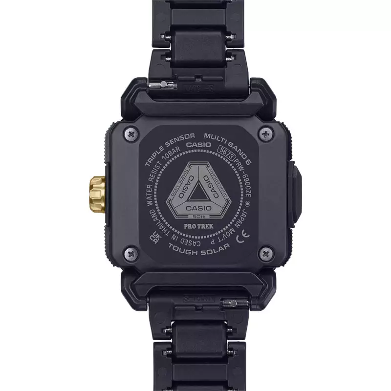 Jam Tangan Pria Casio Pro Trek PRW-6900ZE-1DR 50th Anniversary Zero To One Black Stainless Steel Band