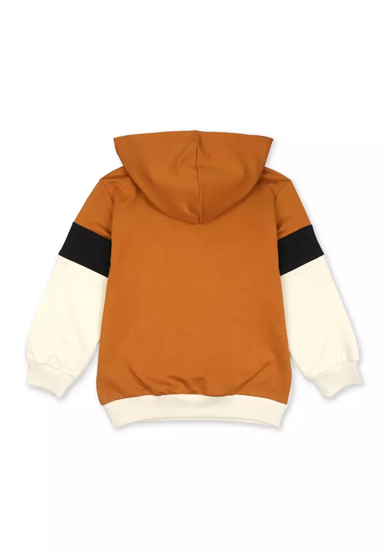 Boys Jacket With Hood And Print Details
