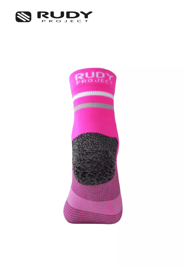 Mid Cut Sports Socks – Pink Fluo | Breathable |