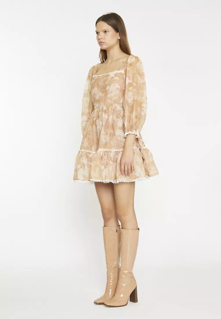 Square Neck Midi Dress