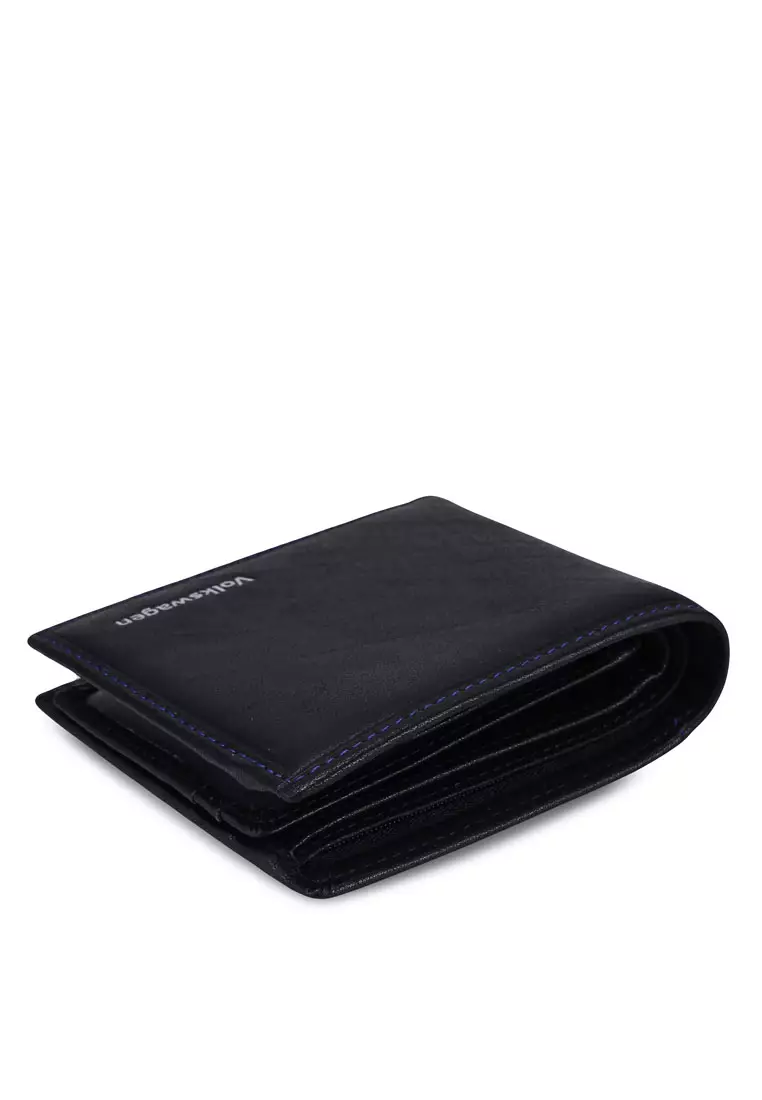 Kulit Genuine Dompet Pendek Pria (Men's RFID Genuine Leather Bi Fold Center Flap Short Wallet)
