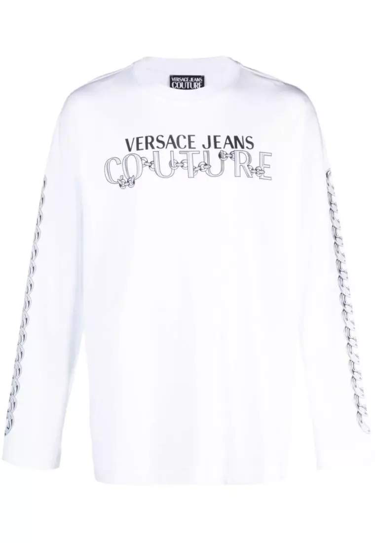 White discount versace sweater