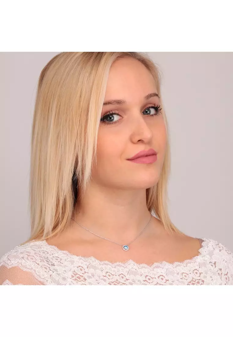Morellato Tesori Magic of Ocean Aquamarine 40 + 5 cm Ladies Necklace SAIW94