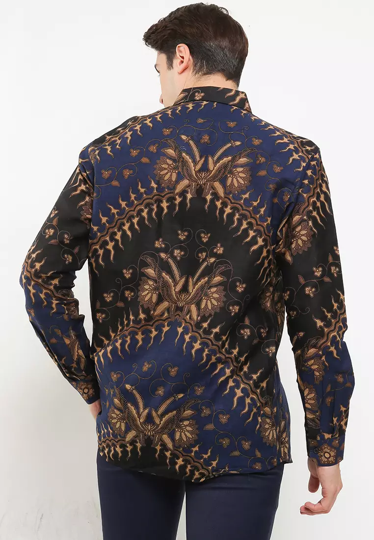 Abhicandra Kemeja Batik Exclusive Premium Pria Casual Modern Lengan Panjang