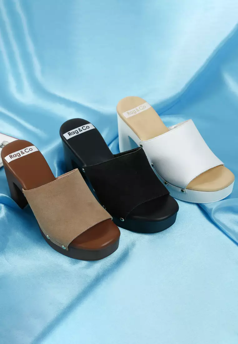 block heel clogs