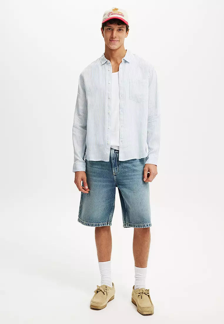 Relaxed Linen Long Sleeve Shirt