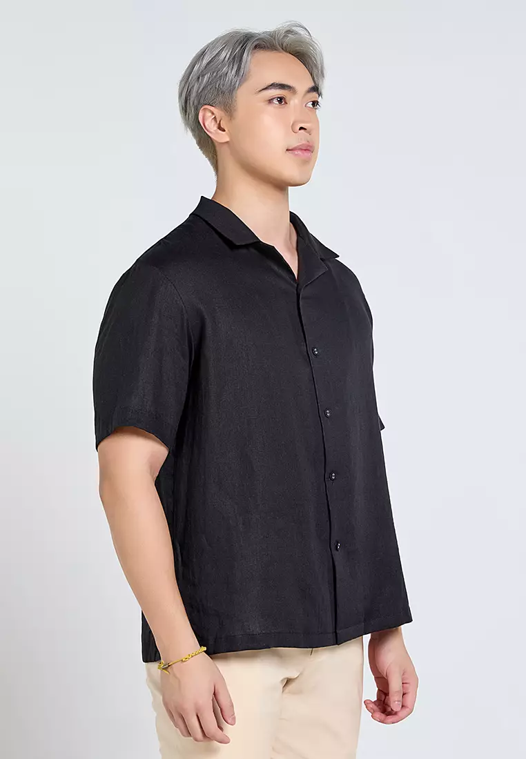 Men’s Short-Sleeve Linen Shirt