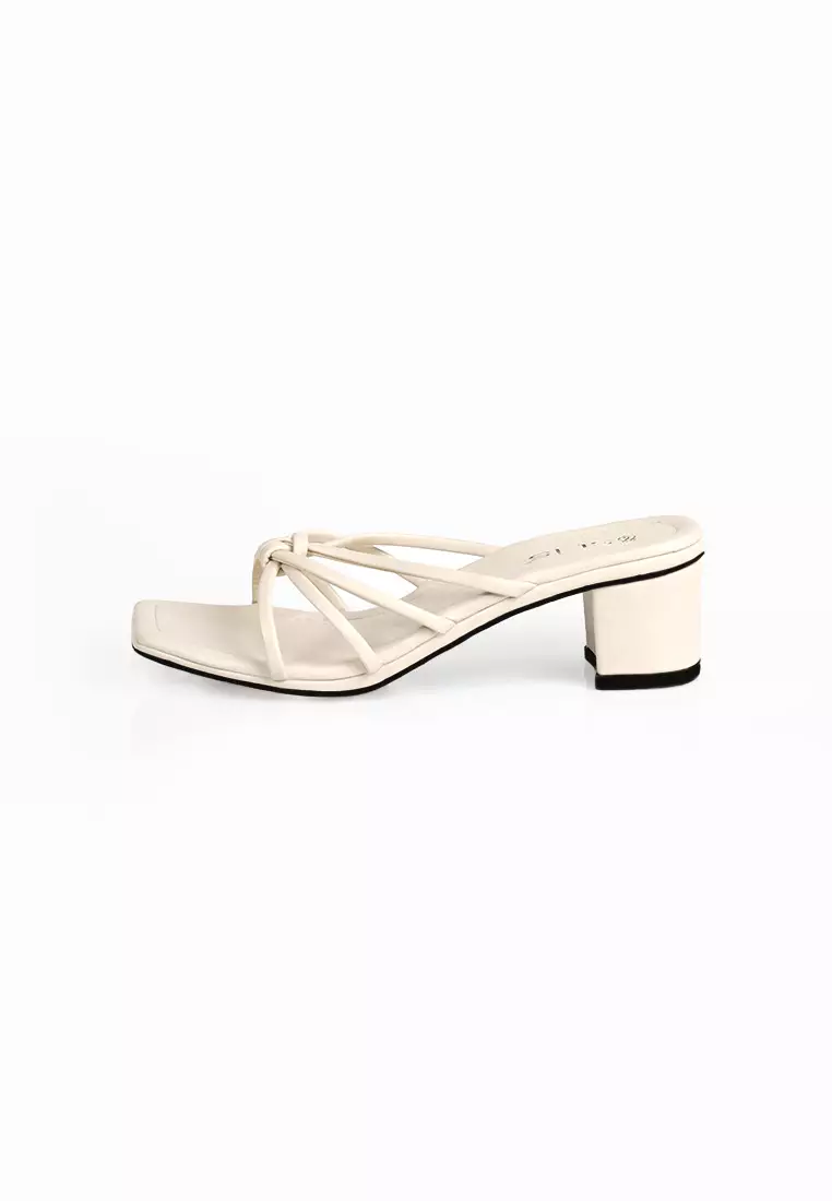Seis Kayla Sandal Heels Wanita Hak 5 Cm-CREAM