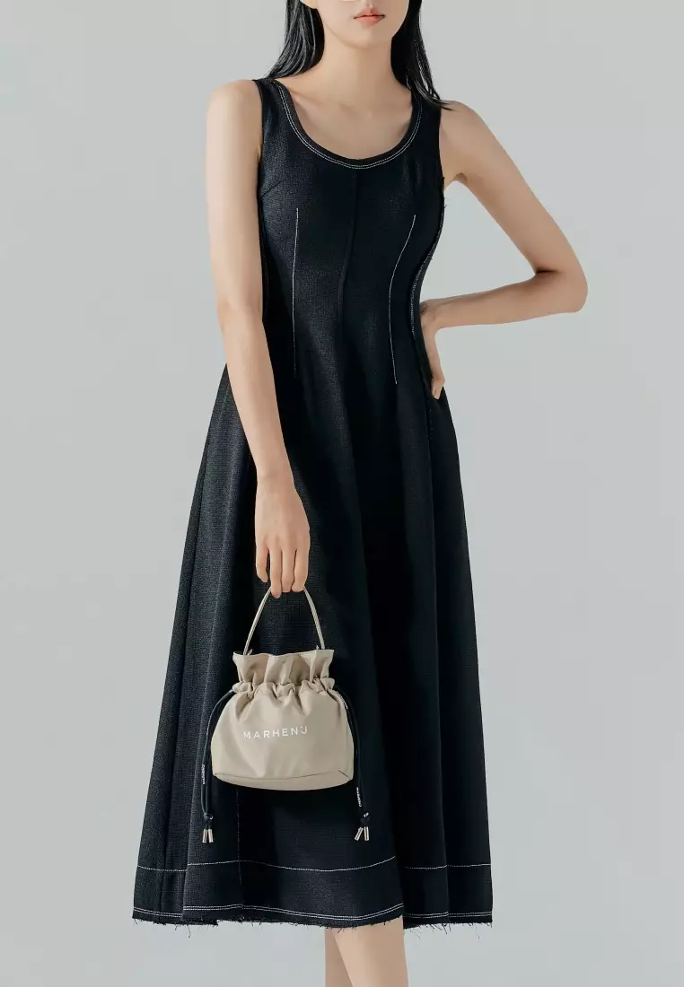 CHARRON + KONY SET Nylon Crossbody Bag Beige
