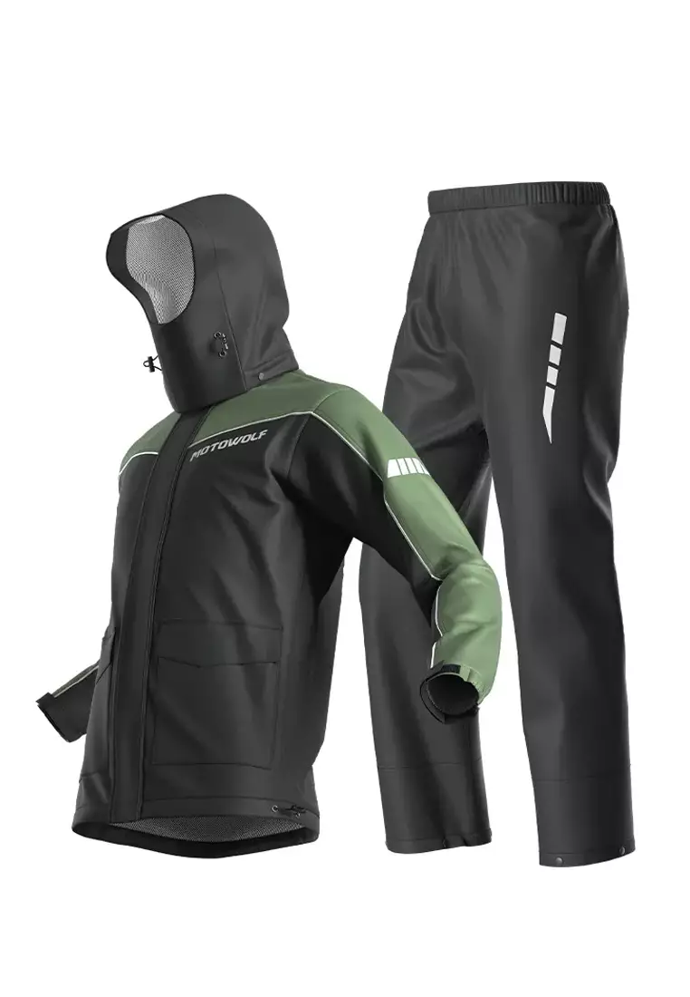 Buy Fashion by Latest Gadget Motowolf MDL0403B 100D Satin Raincoat