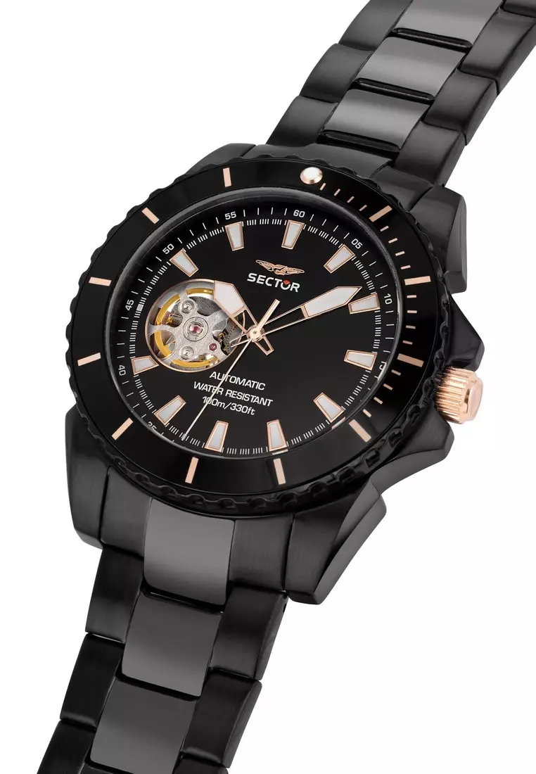[3 Years Warranty] Sector 450 Collection 43mm Case Men's Automatic Stainless Steel Watch R3223276002