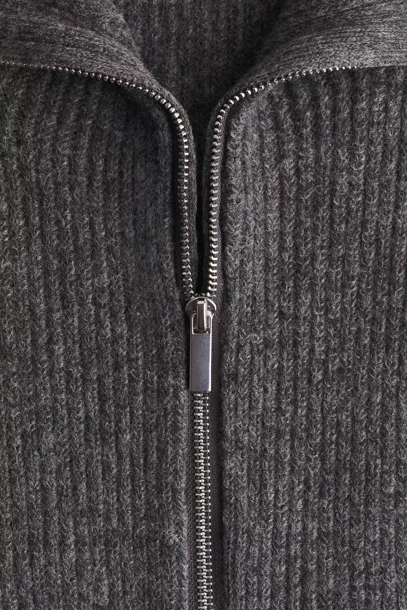 Zip-through cardigan