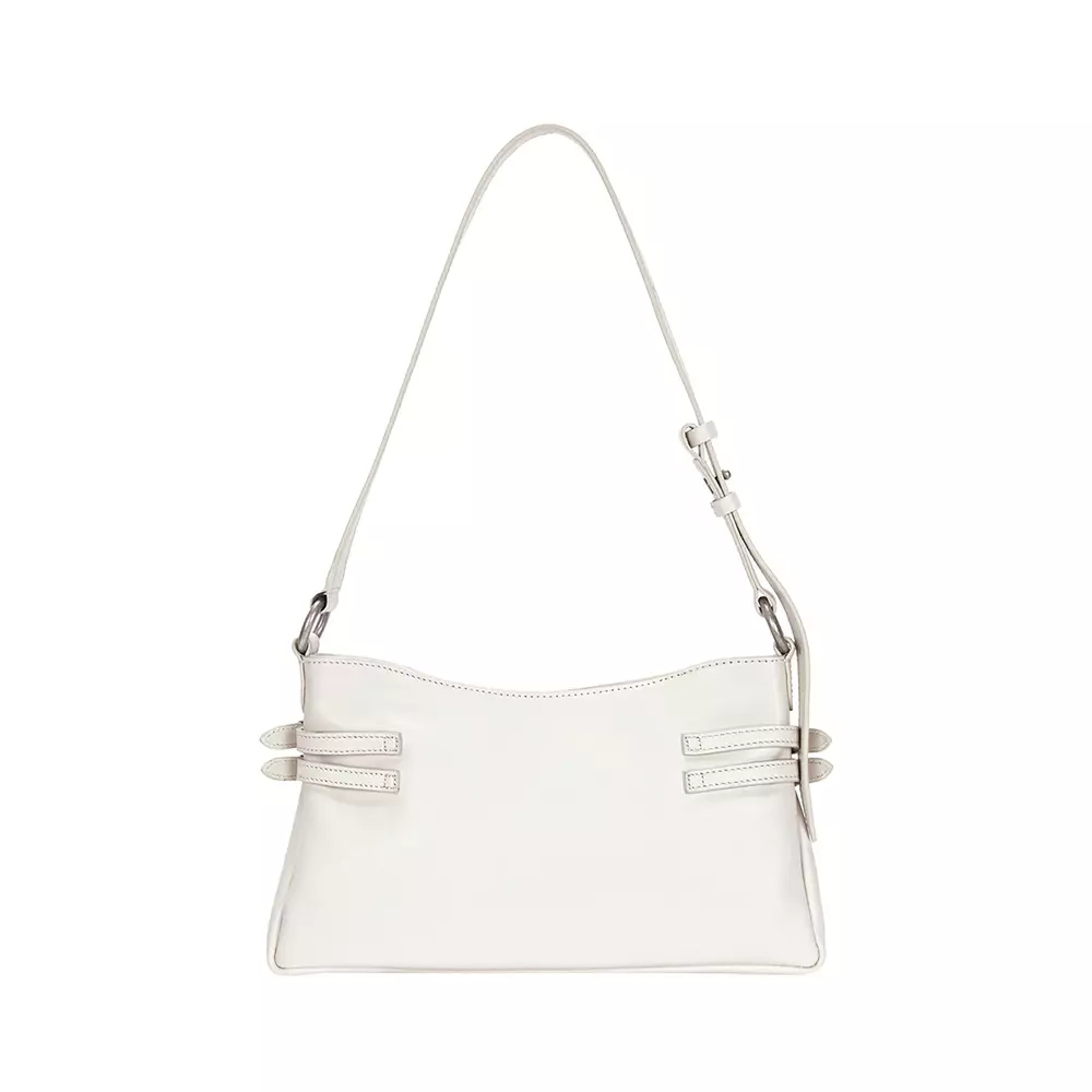 Flat Pocket Shoulder Leather Cream