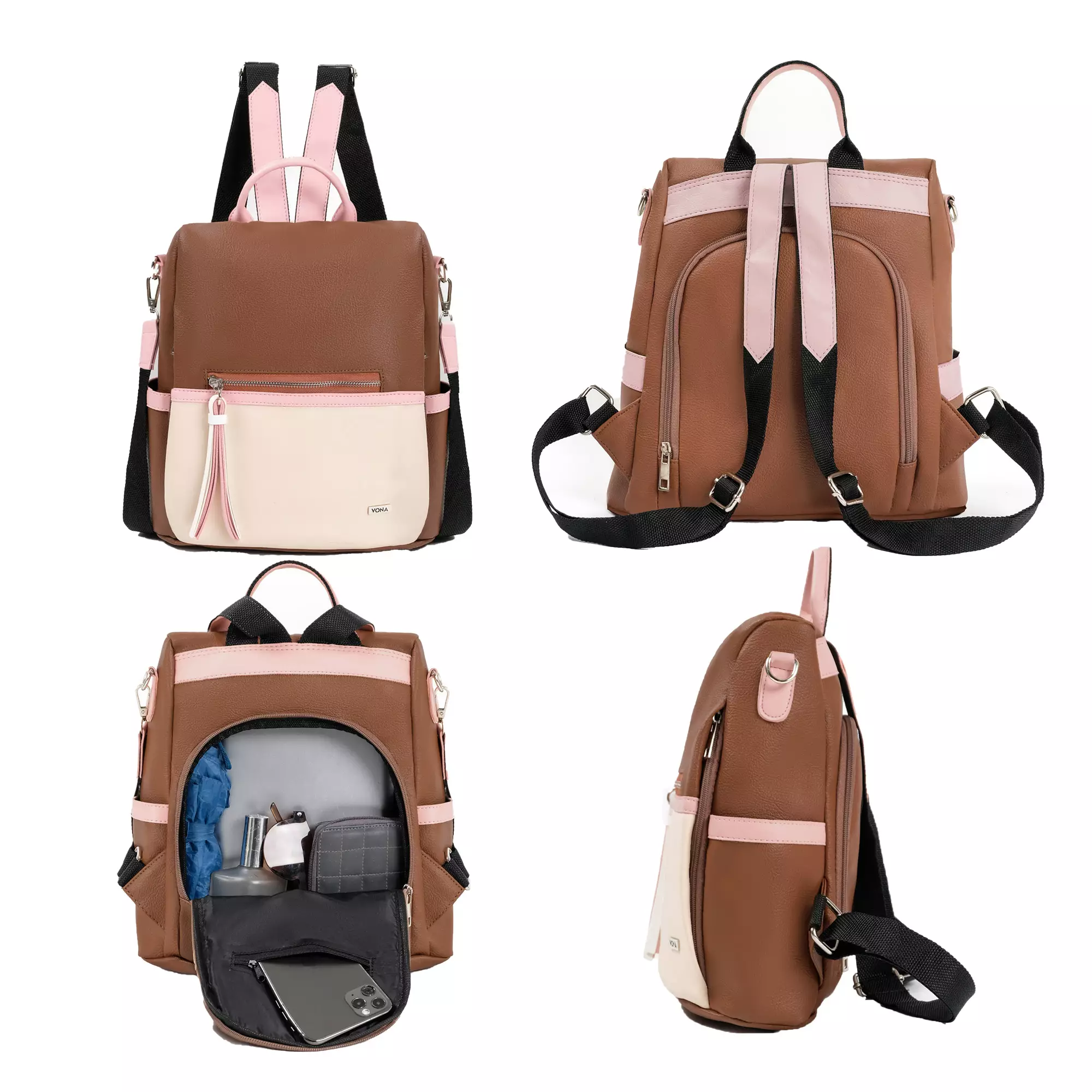 Jual Tas Wanita Multi Fungsi / Tas Ransel Usb / Tas Ransel Wanita