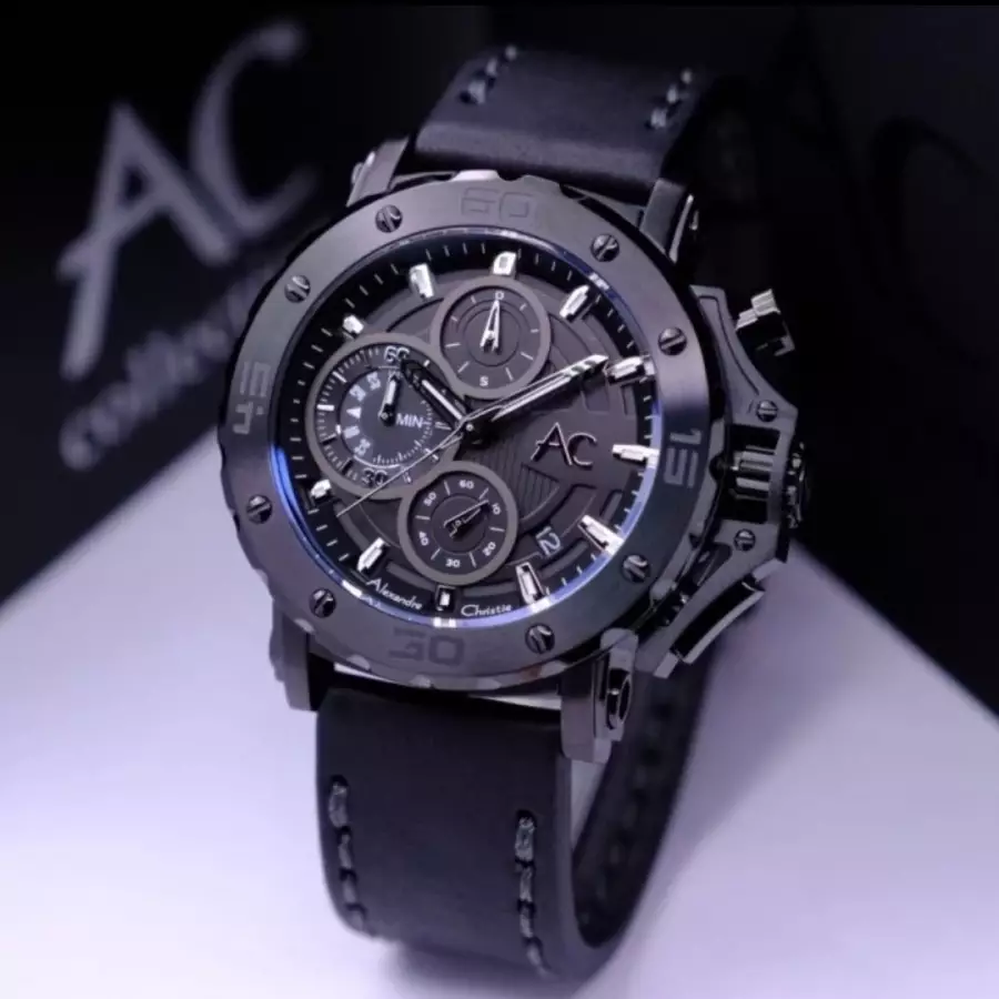 Alexandre Christie 9205 Hitam Kulit Hitam Cowok