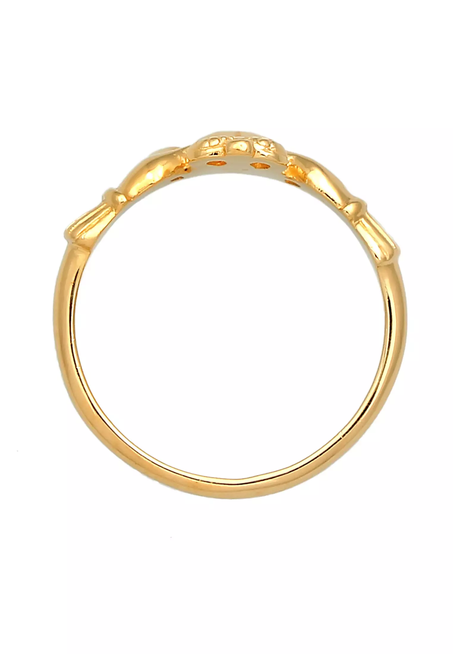 Ring Claddagh Heart Love Friendship Gold Plated