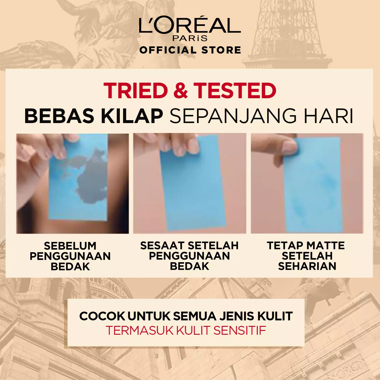 L’Oreal Paris Infallible Oil Killer High Coverage Powder - 123 Natural Vanilla