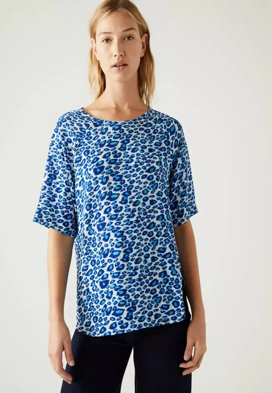Printed Short Sleeve Top