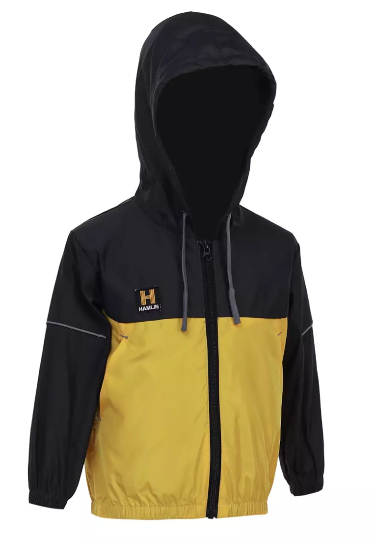 Jaren Jaket Anak Laki-laki Motif Kombinasi Warna Childrens Outerwear Material Parasut ORIGINAL - Gray Yellow