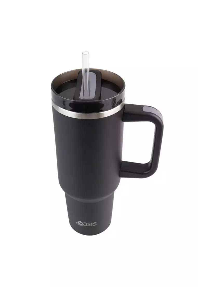 Oasis Stainless Steel Insulated Commuter Travel Tumbler 1.2L - Black