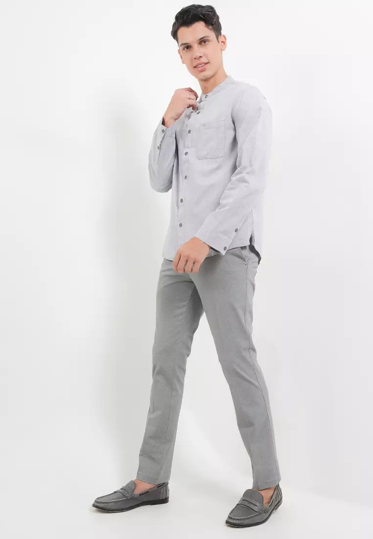 Cj Kemeja Koko Lengan Panjang