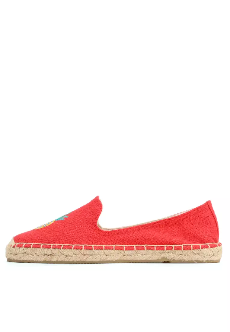 Embroidered Canvas Espadrilles HB45433