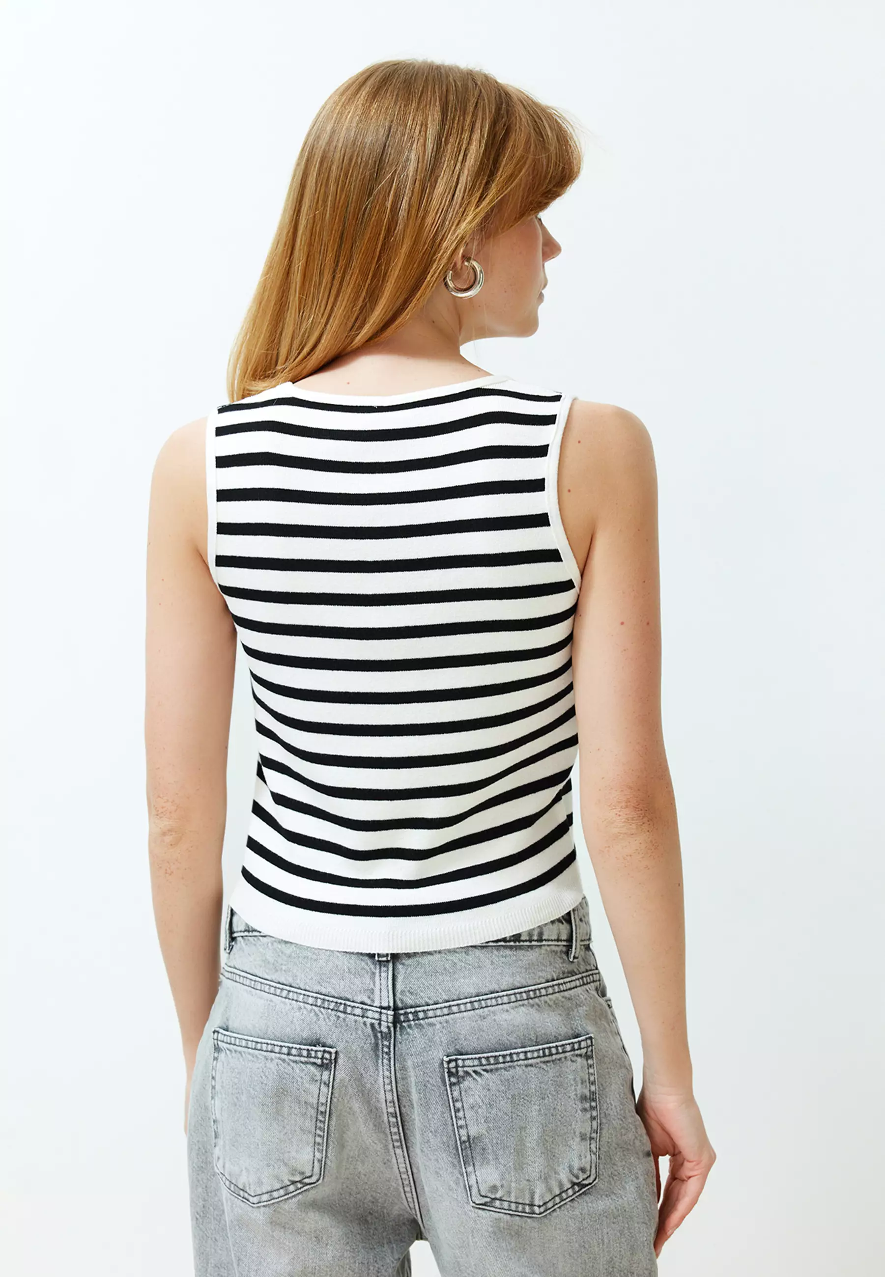 Buy Trendyol Striped Tank Top 2025 Online | ZALORA