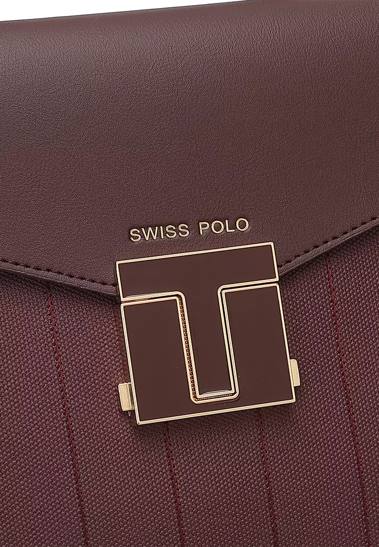 Women's Top Handle Bag / Sling Bag / Crossbody Bag / Shoulder Bag - Maroon