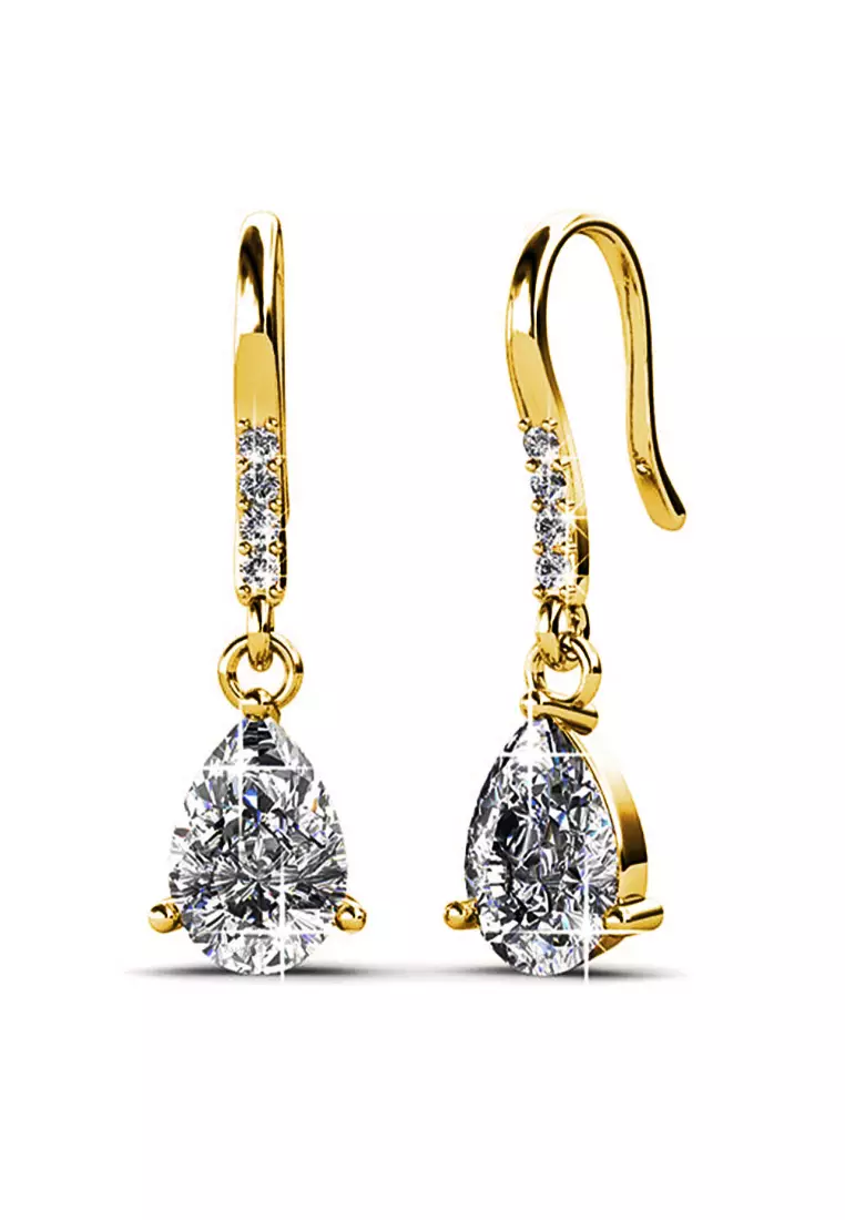 KRYSTAL COUTURE Pretty Pea Earrings Embellished with SWAROVSKI® crystals